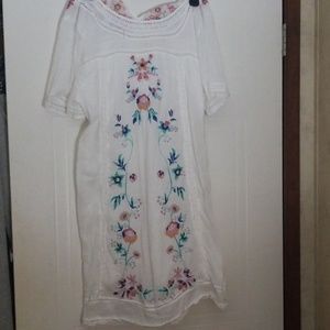 Embroidered Mexican hand made dress